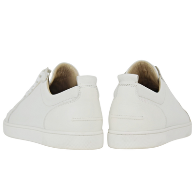 Christian Louboutin Louis Junior Spike | White | Size 8.5