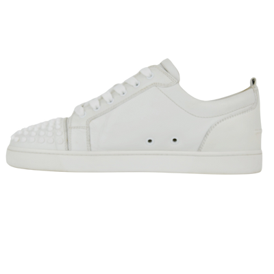 Christian Louboutin Louis Junior Spike | White | Size 8.5