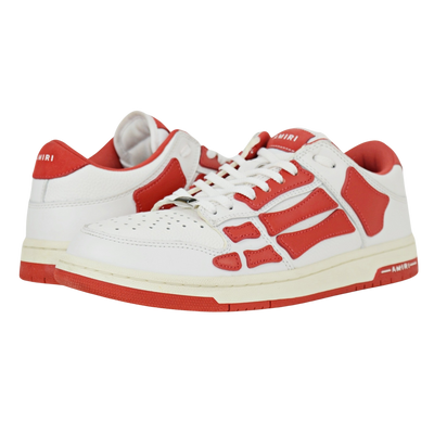 Amiri Skel Low Top | White & Red | Size 7