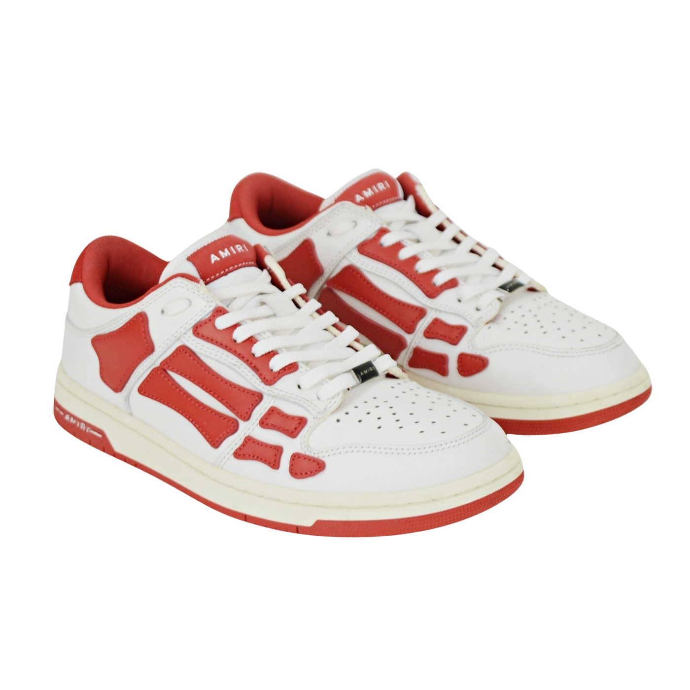 Amiri Skel Low Top | White & Red | Size 7