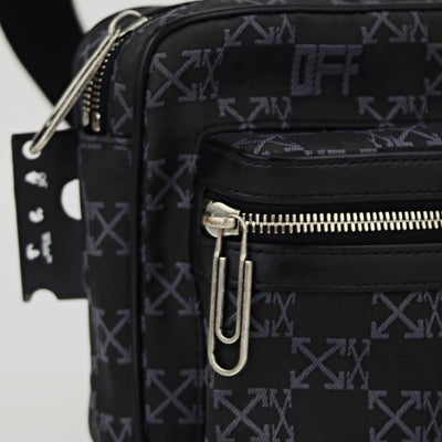 Off-White Crossbody Bag | Black Monogram