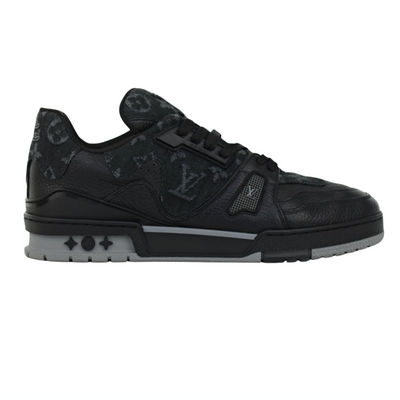 LOUIS VUITTON LV TRAINERS | BLACK DENIM | SIZE 8