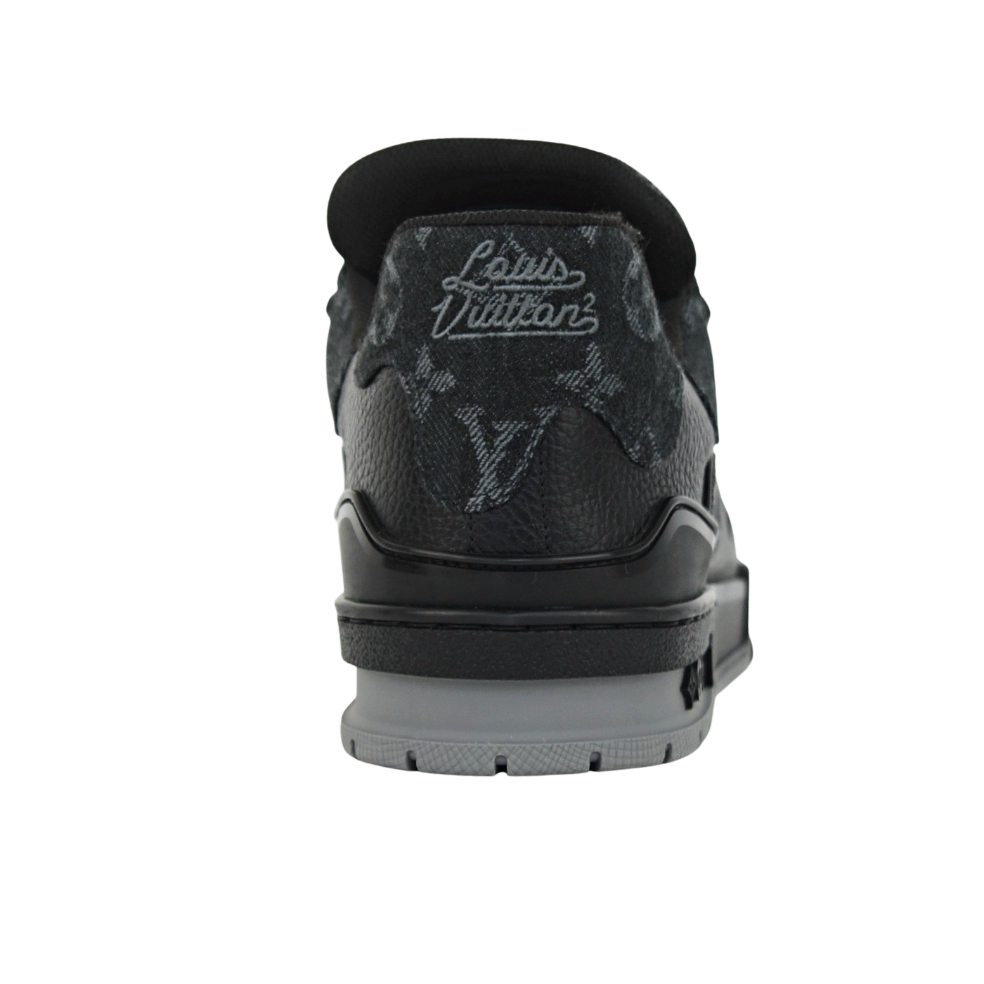 LOUIS VUITTON LV TRAINERS | BLACK DENIM | SIZE 8