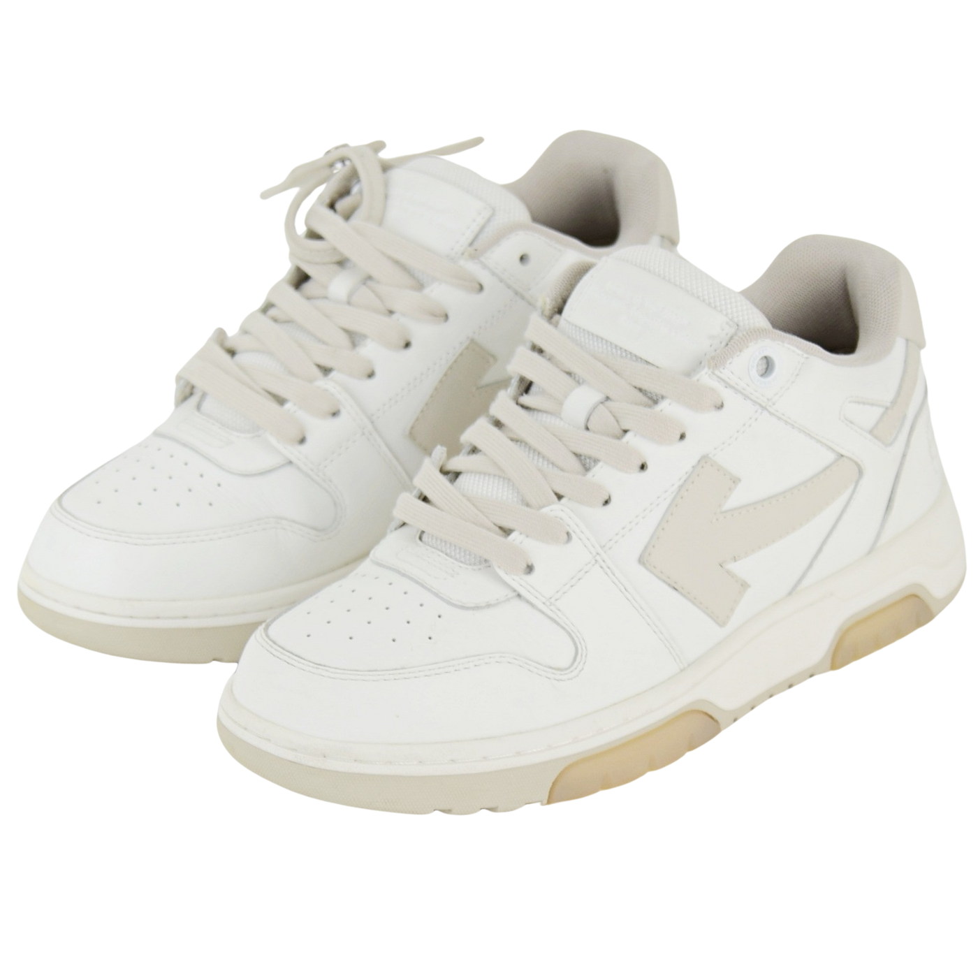 Off-White Out Of Office | White & Beige | Size 7