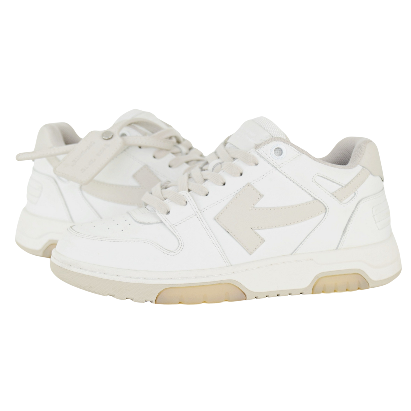 Off-White Out Of Office | White & Beige | Size 7