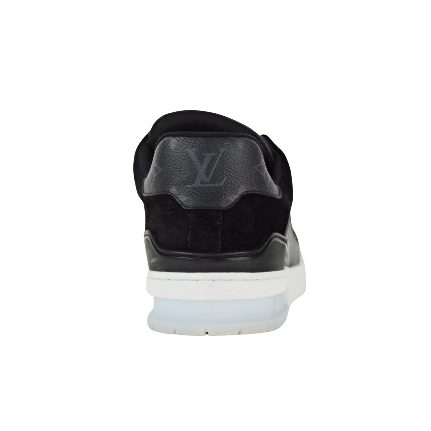 LOUIS VUITTON LV TRAINERS | BLACK MONOGRAM ECLIPSE | SIZE 9