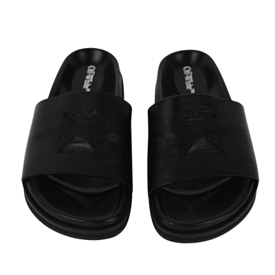 Off-White Pool Time Sliders | BLACK | SIZE 7