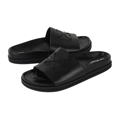 Off-White Pool Time Sliders | BLACK | SIZE 7