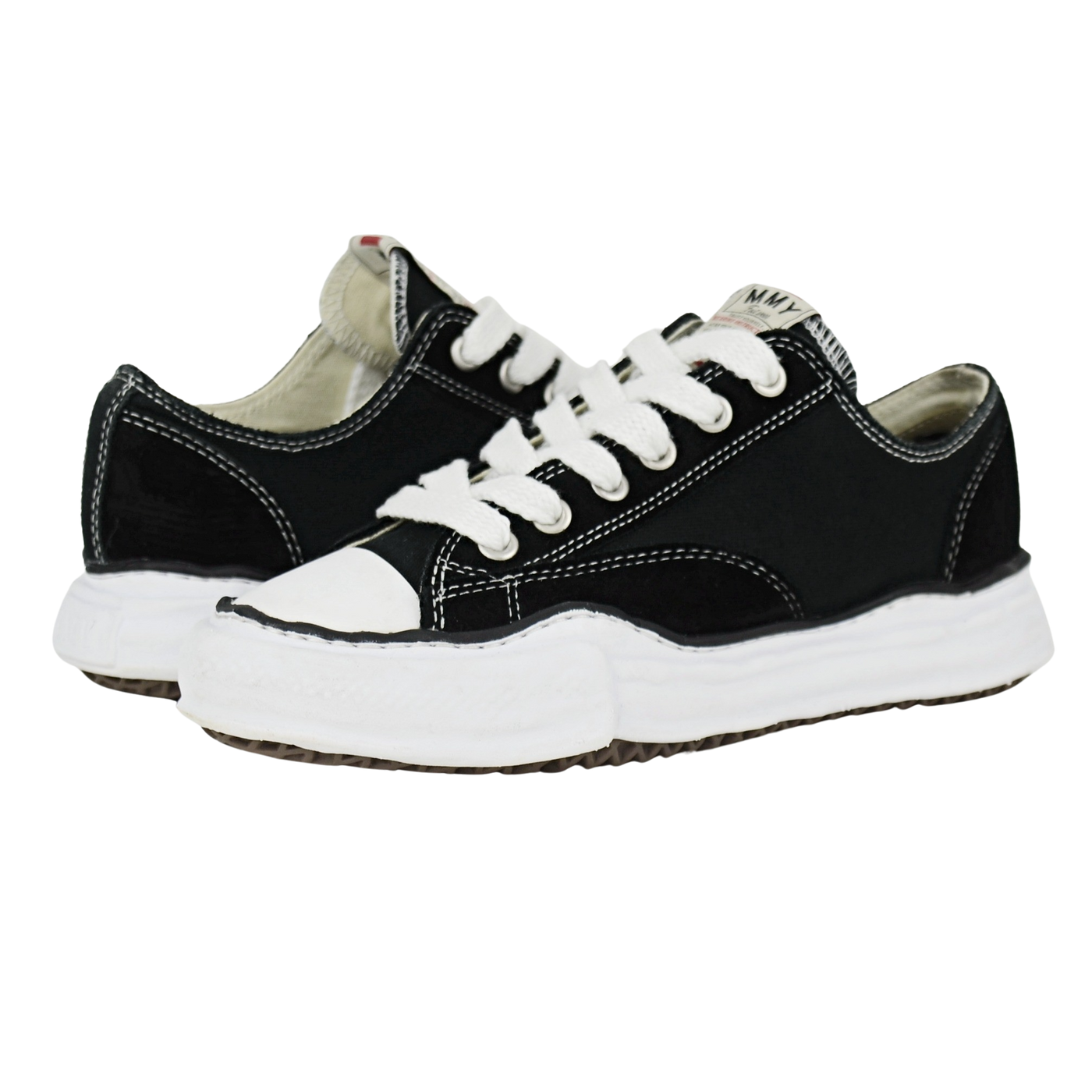 Maison Mihara Yasuhiro Peterson Low | Black & White | Size 7