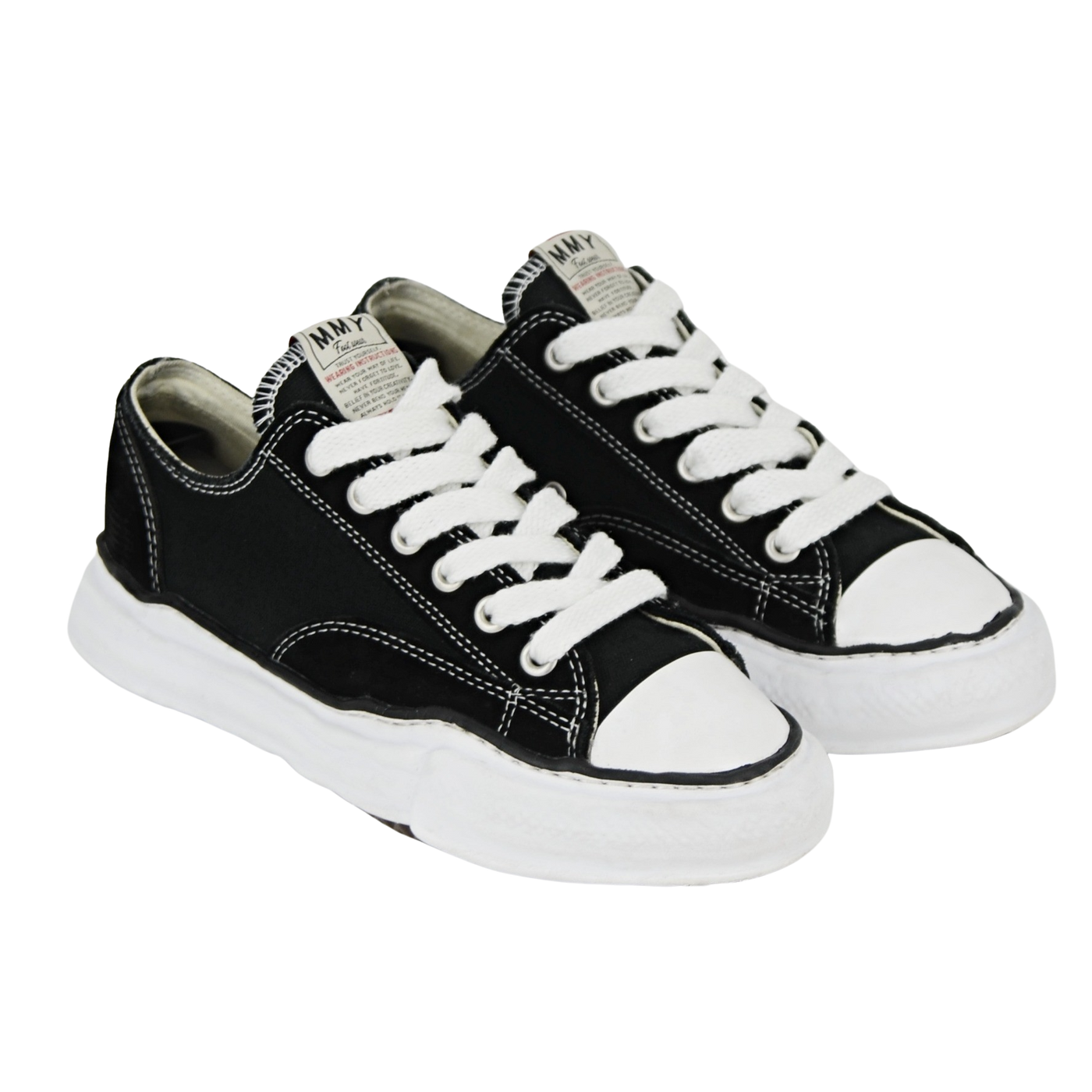 Maison Mihara Yasuhiro Peterson Low | Black & White | Size 7