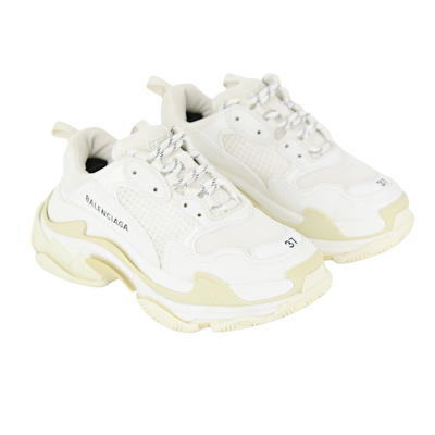 Womens Balenciaga Triple S | White | Size 4