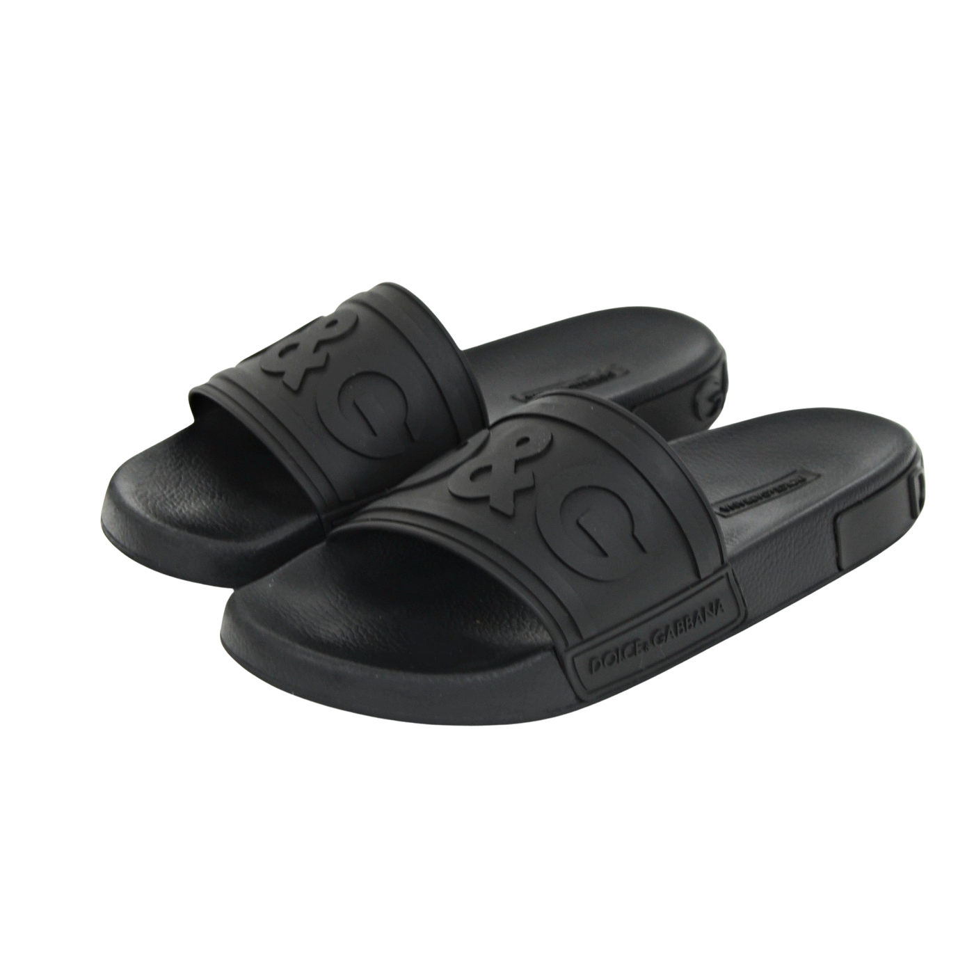 Dolce & Gabbana Logo Sliders | BLACK | SIZE 7
