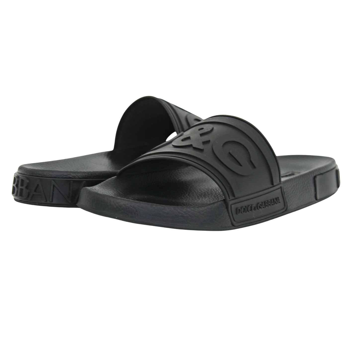 Dolce & Gabbana Logo Sliders | BLACK | SIZE 7