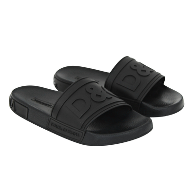 Dolce & Gabbana Logo Sliders | BLACK | SIZE 7