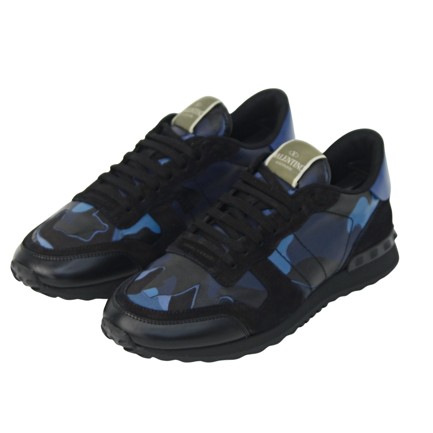 Valentino Rock Runner | Black & Blue | Size 7