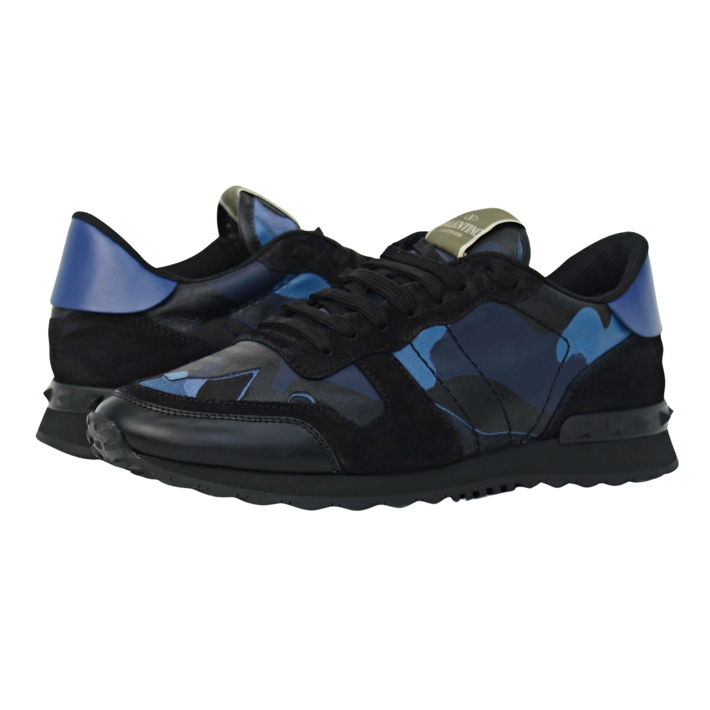 Valentino Rock Runner | Black & Blue | Size 7