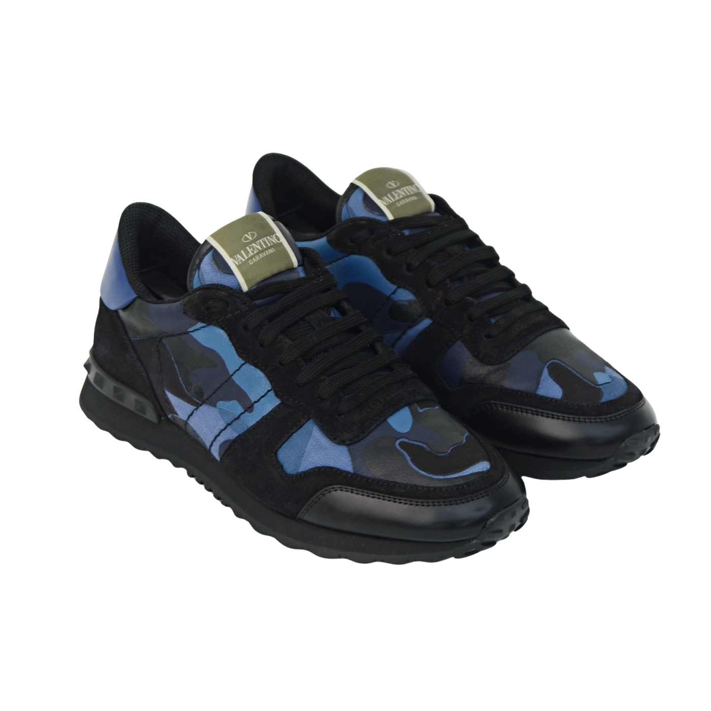 Valentino Rock Runner | Black & Blue | Size 7