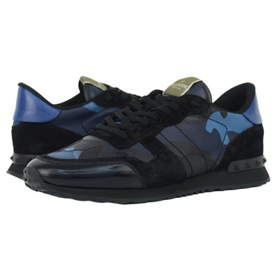 Valentino Rock Runner | Black & Blue | Size 10