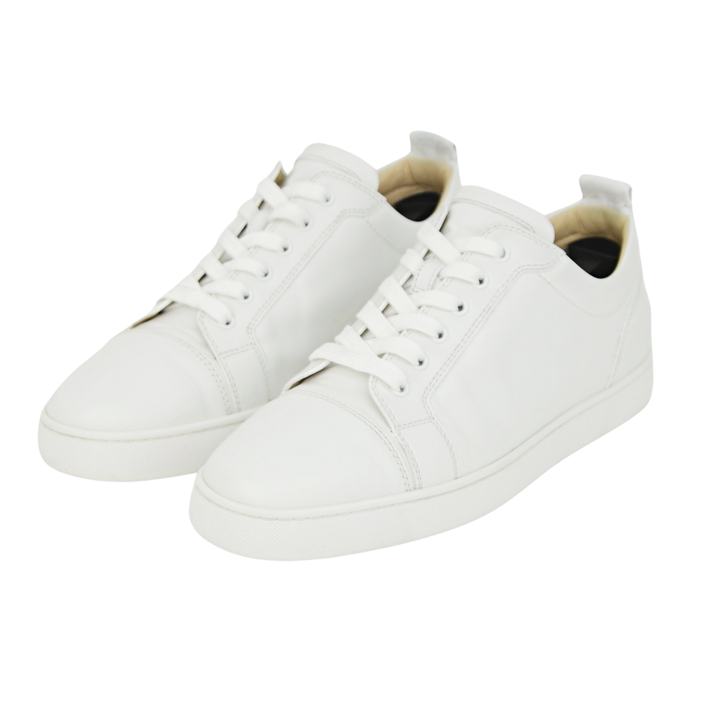 Christian Louboutin Louis Junior Flat | White | Size 10