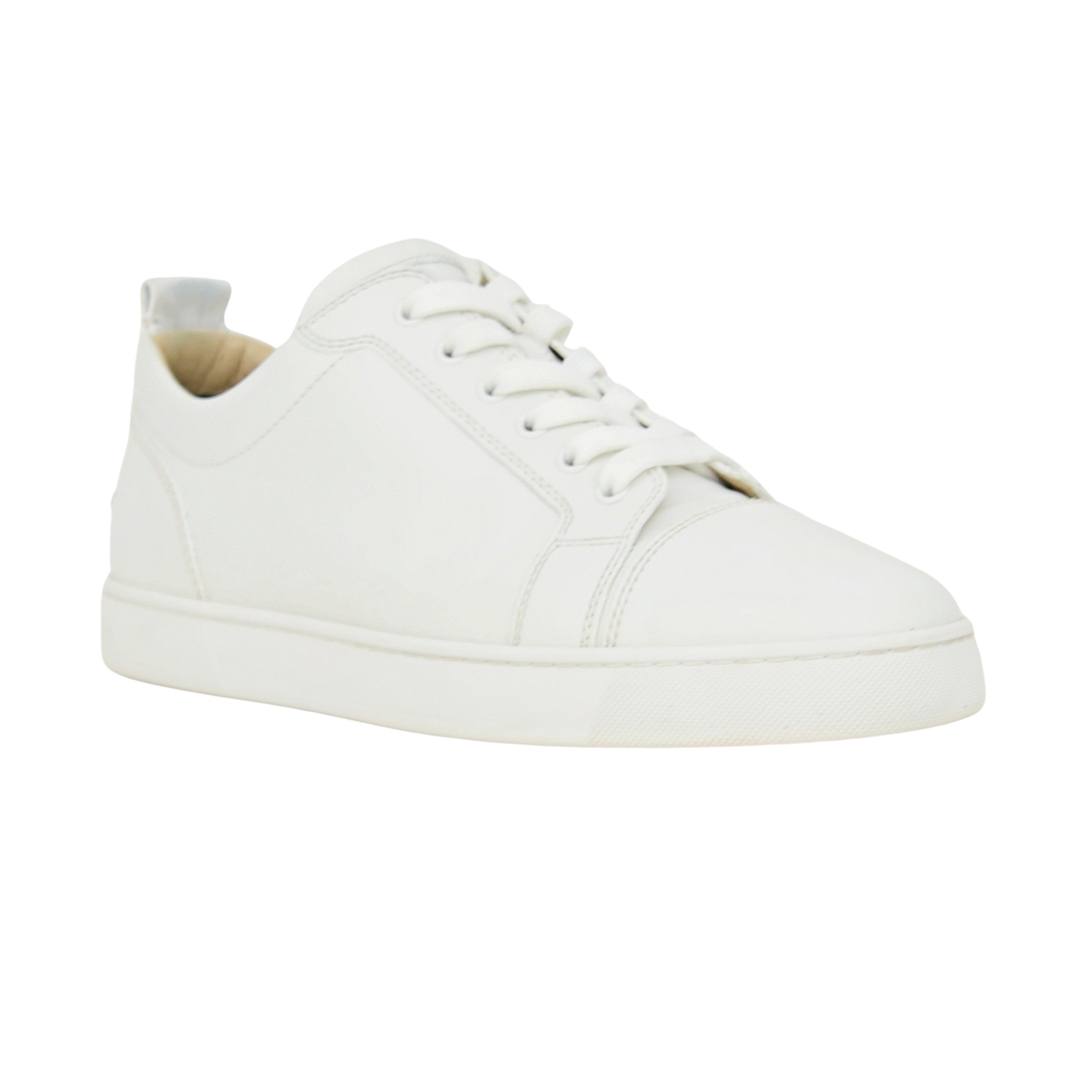 Christian Louboutin Louis Junior Flat | White | Size 10