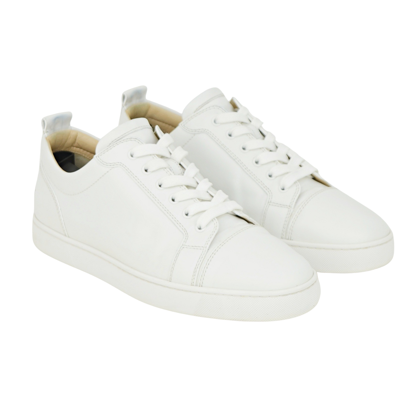 Christian Louboutin Louis Junior Flat | White | Size 10