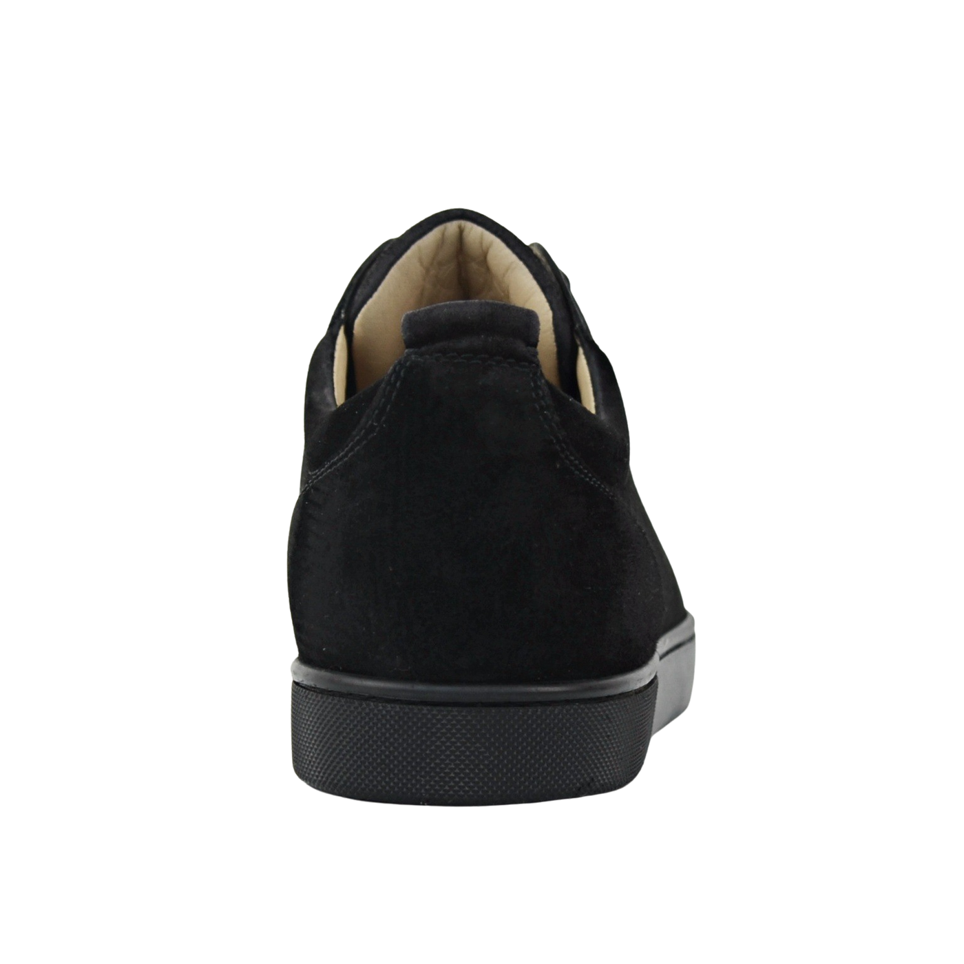 CHRISTIAN LOUBOUTIN LOUIS JUNIOR SPIKE | BLACK SUEDE | SIZE 9