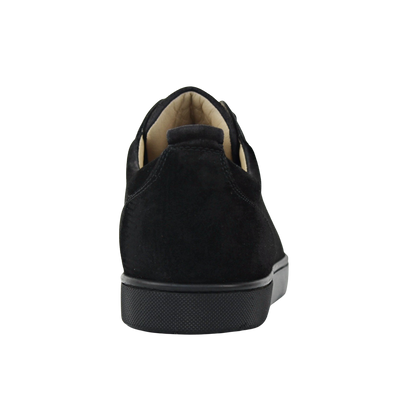 CHRISTIAN LOUBOUTIN LOUIS JUNIOR SPIKE | BLACK SUEDE | SIZE 9