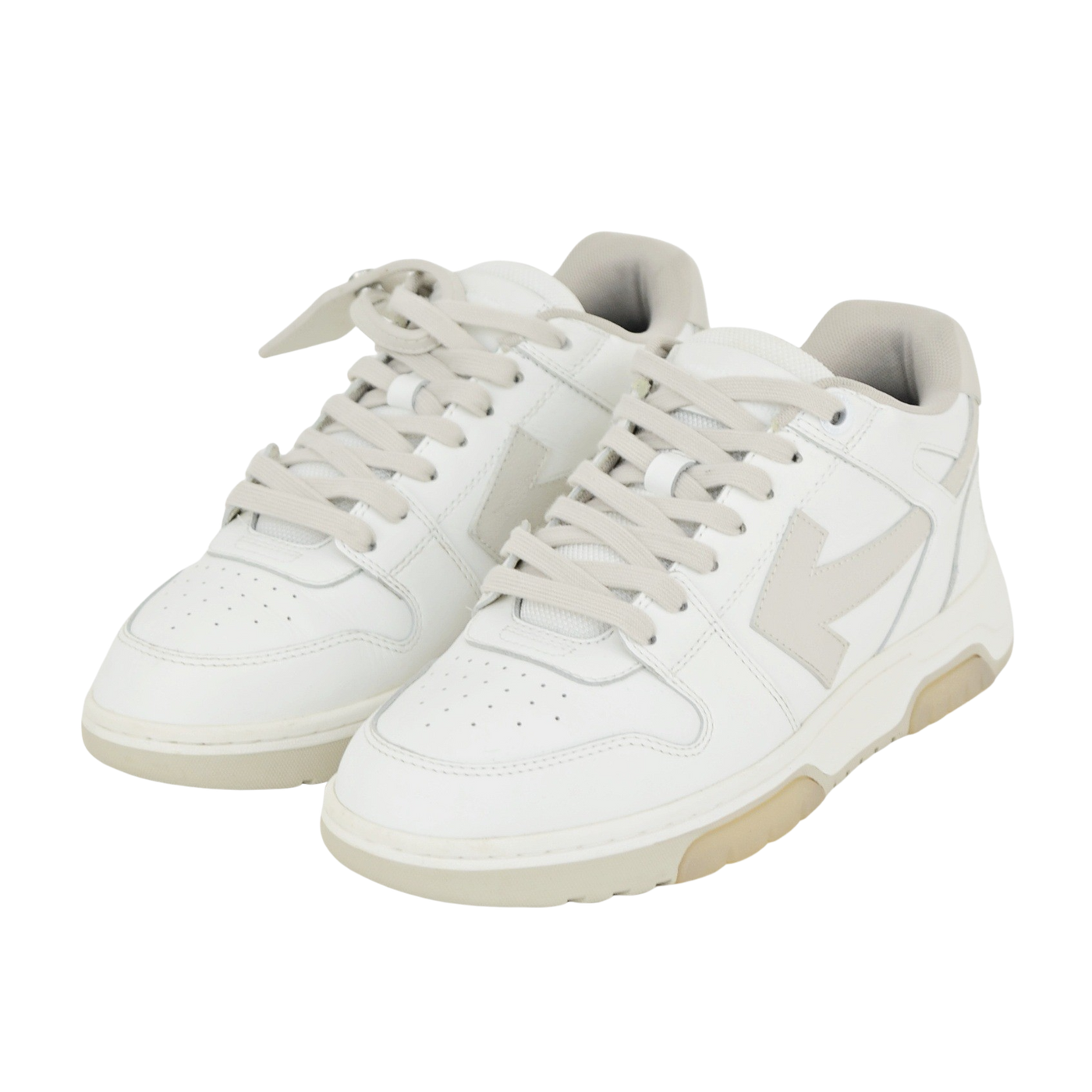 Off-White Out Of Office | Beige & White | Size 7