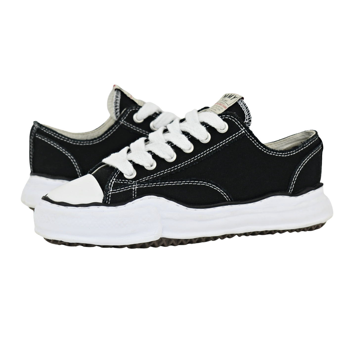 Maison Mihara Yasuhiro Peterson Low | Black & White | Size 7