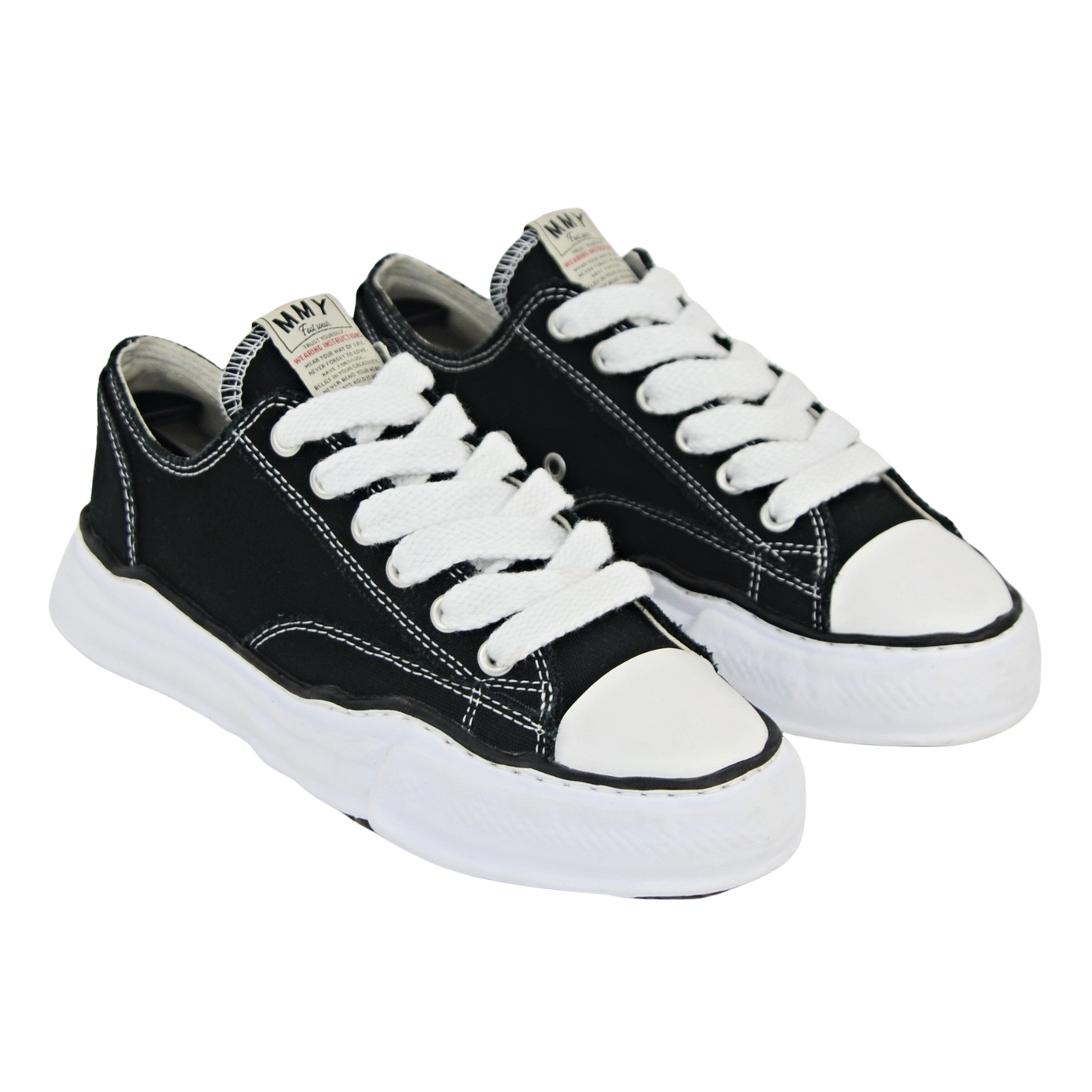 Maison Mihara Yasuhiro Peterson Low | Black & White | Size 7