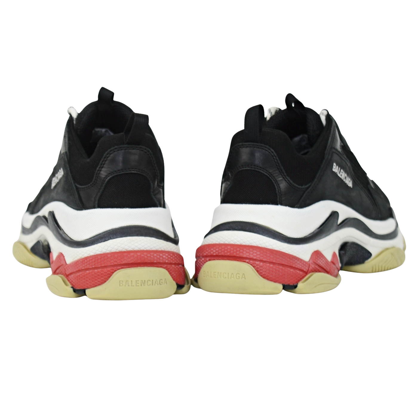 Balenciaga Triple S | Black & Red | Size 8