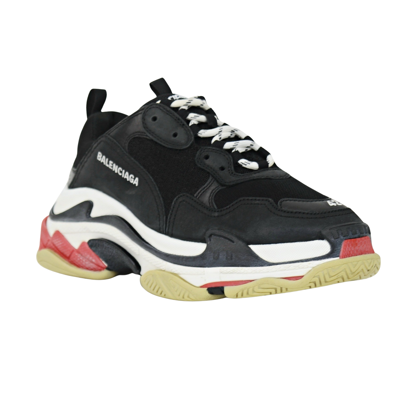 Balenciaga Triple S | Black & Red | Size 8