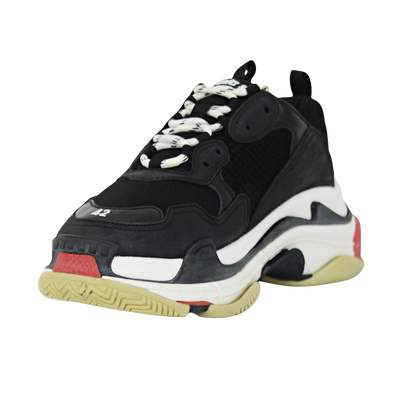 Balenciaga Triple S | Black & Red | Size 8