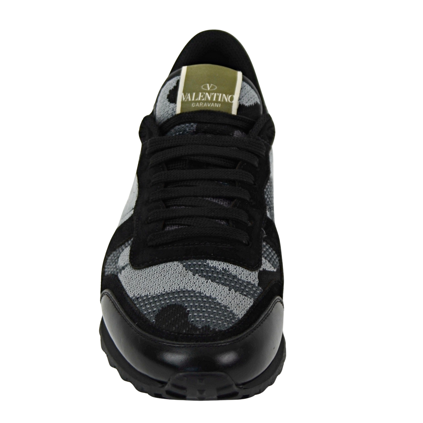 Valentino Rock Runner | Black & Grey Mesh | Size 7