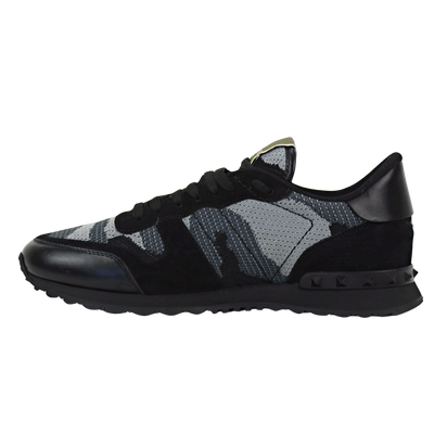 Valentino Rock Runner | Black & Grey Mesh | Size 7