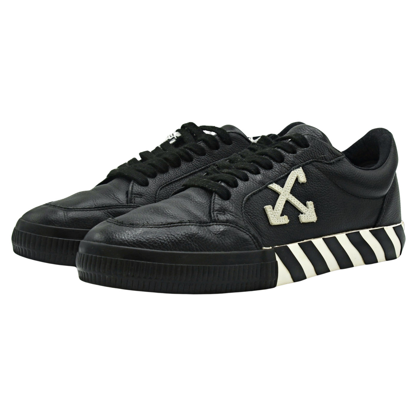 Off-White Vulcanised Leather | Black & White | Size 10