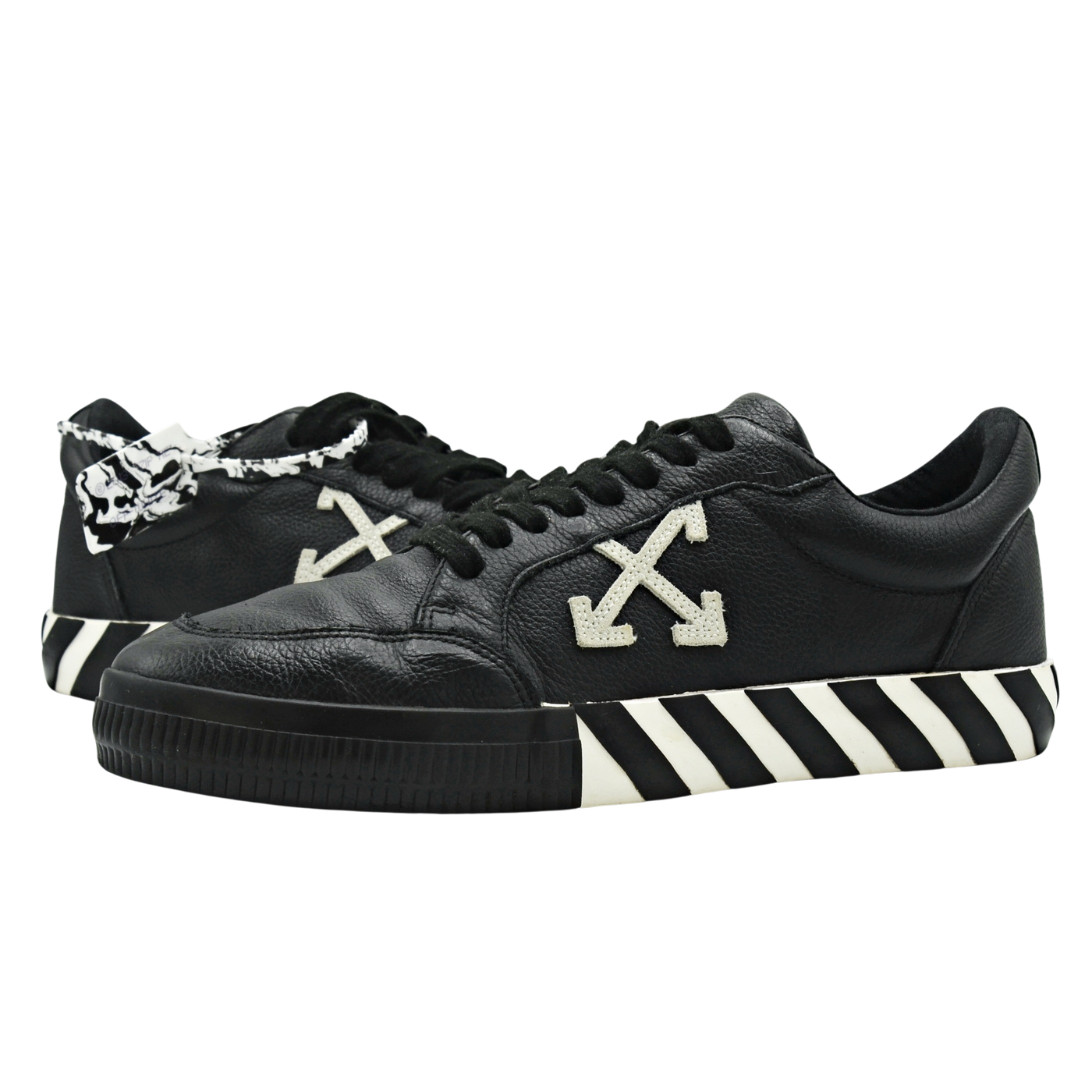 Off-White Vulcanised Leather | Black & White | Size 10