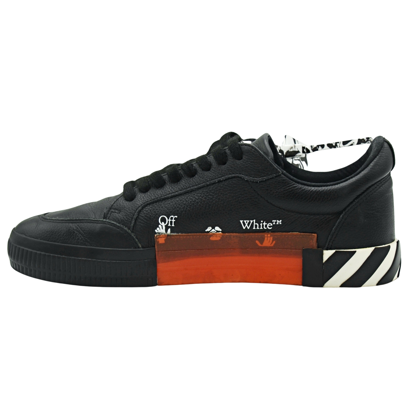 Off-White Vulcanised Leather | Black & White | Size 10