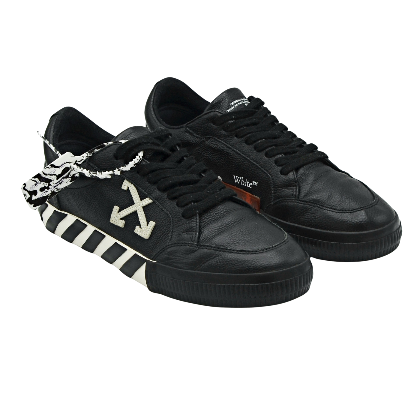 Off-White Vulcanised Leather | Black & White | Size 10