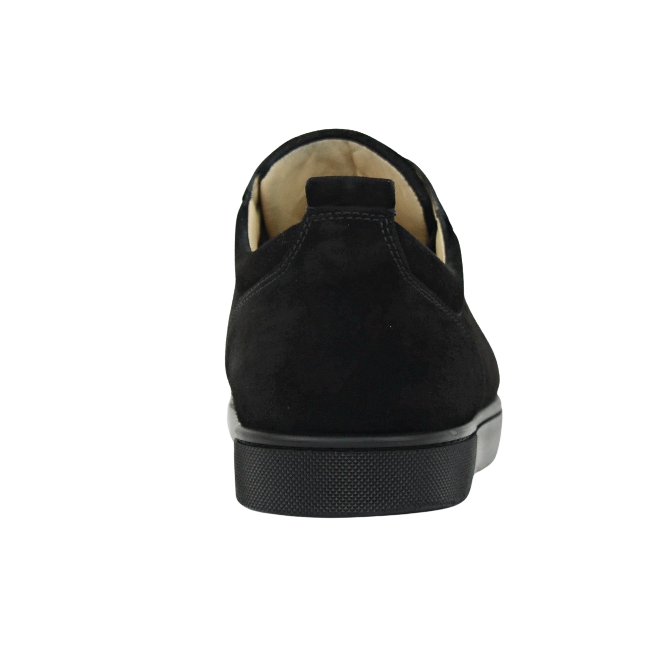 CHRISTIAN LOUBOUTIN LOUIS JUNIOR SPIKE | BLACK SUEDE | SIZE 9
