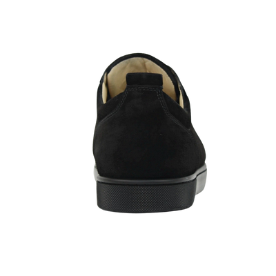 CHRISTIAN LOUBOUTIN LOUIS JUNIOR SPIKE | BLACK SUEDE | SIZE 9