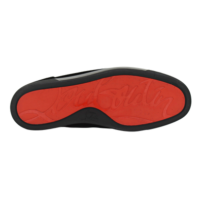 CHRISTIAN LOUBOUTIN LOUIS JUNIOR SPIKE | BLACK SUEDE | SIZE 9