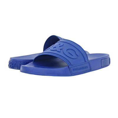 Dolce & Gabbana Logo Sliders | BLUE | SIZE 9