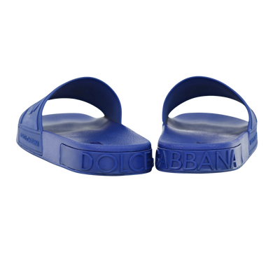 Dolce & Gabbana Logo Sliders | BLUE | SIZE 9