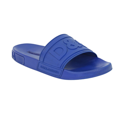 Dolce & Gabbana Logo Sliders | BLUE | SIZE 9