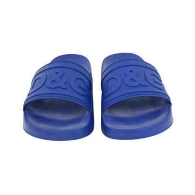 Dolce & Gabbana Logo Sliders | BLUE | SIZE 9