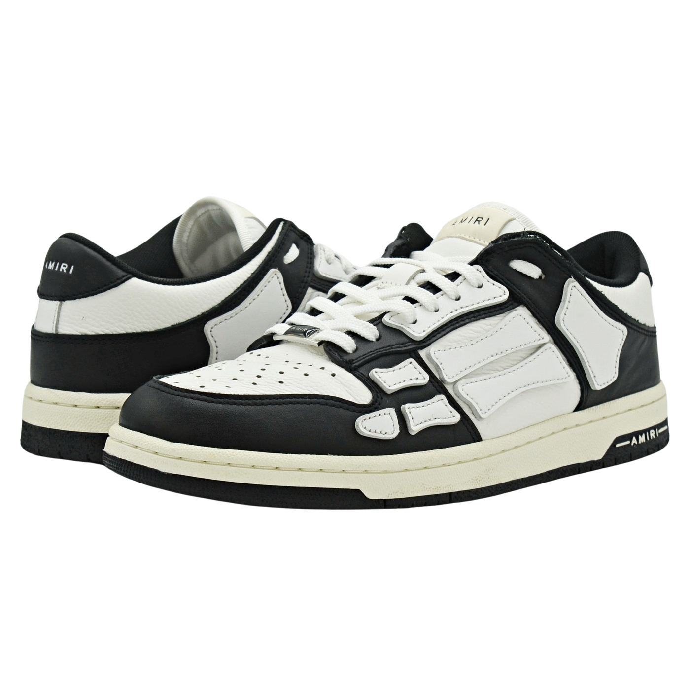 Amiri Skel Low Top | Black & White | Size 8