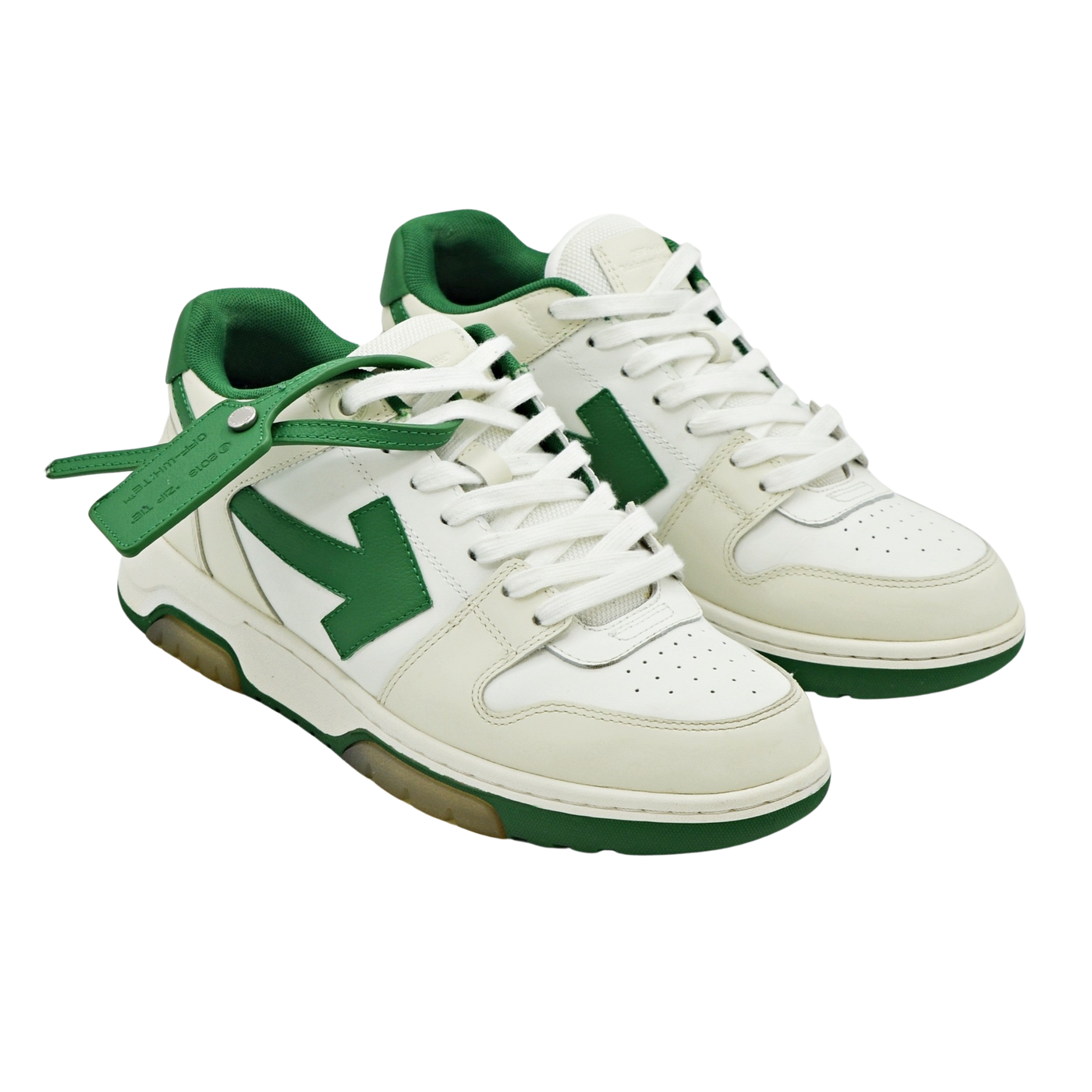 Off-White Out Of Office | White & Green | Size 6