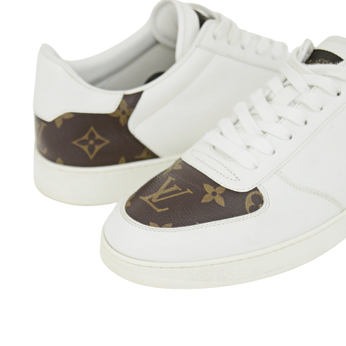 LOUIS VUITTON RIVOLI | WHITE & BROWN | SIZE 7