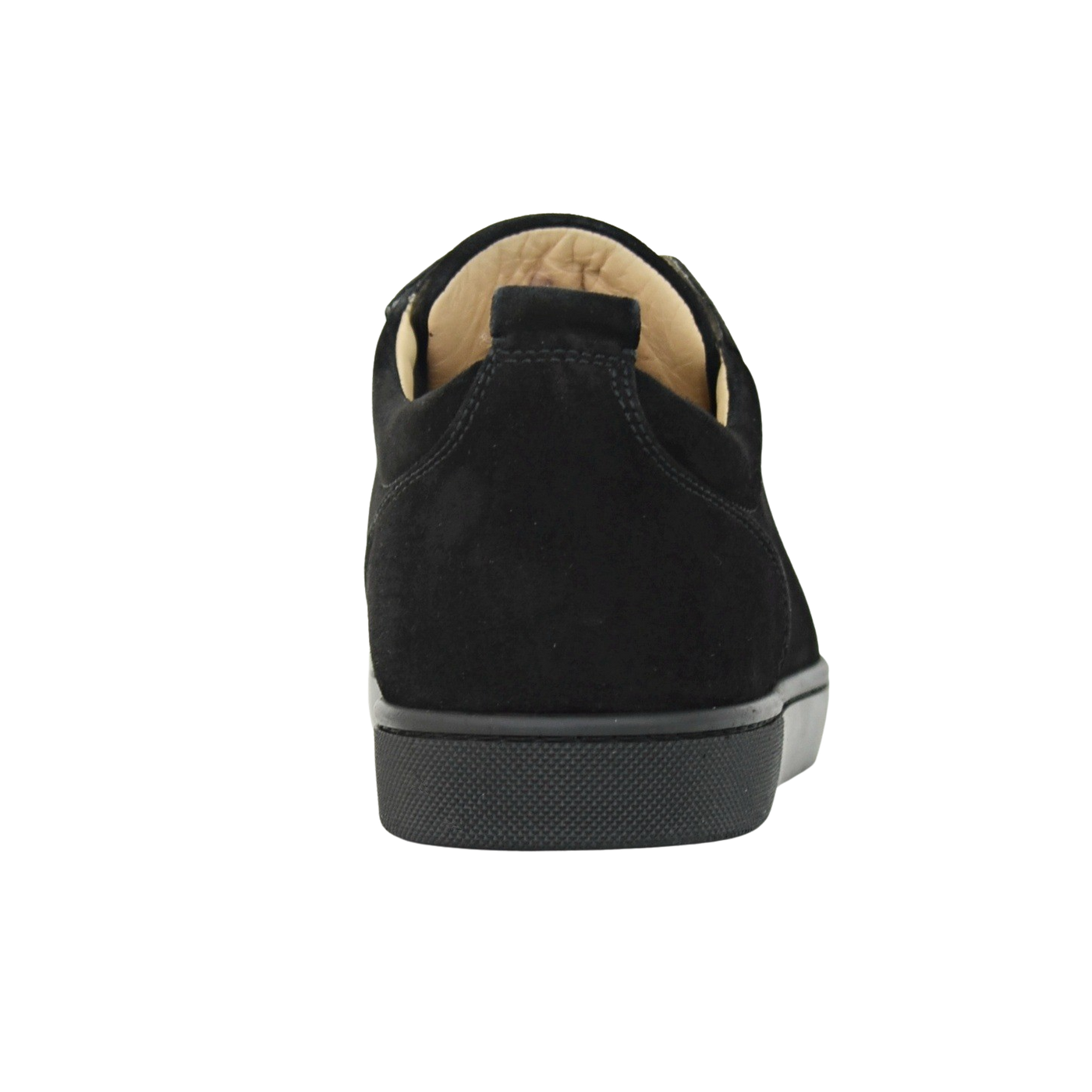 CHRISTIAN LOUBOUTIN LOUIS JUNIOR SPIKE | BLACK SUEDE | SIZE 7